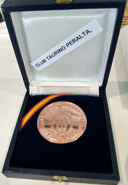 Medalla de bronce al mérito taurino