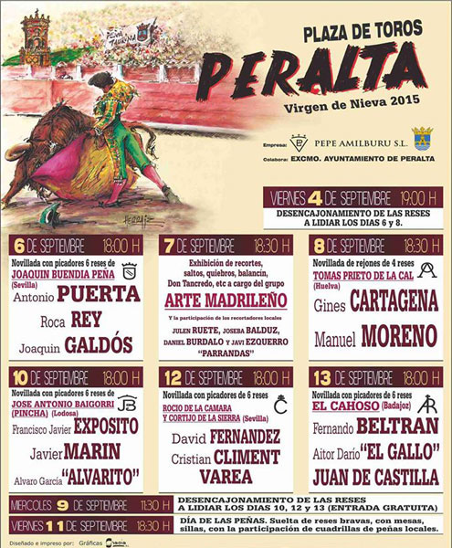 Cartel de la Feria de Peralta 2015