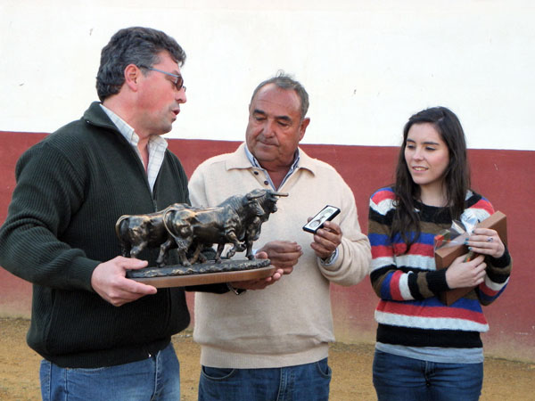 Presidente junto a Pepe Morgado y su hija